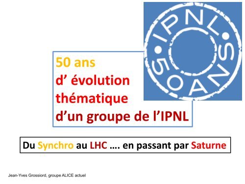 MatiÃ¨re Hadronique et NuclÃ©aire - IPNL - IN2P3