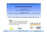 Electron-Bombarded CMOS - IPNL - IN2P3