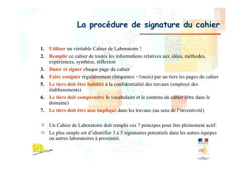 Le cahier de laboratoire - IPNL