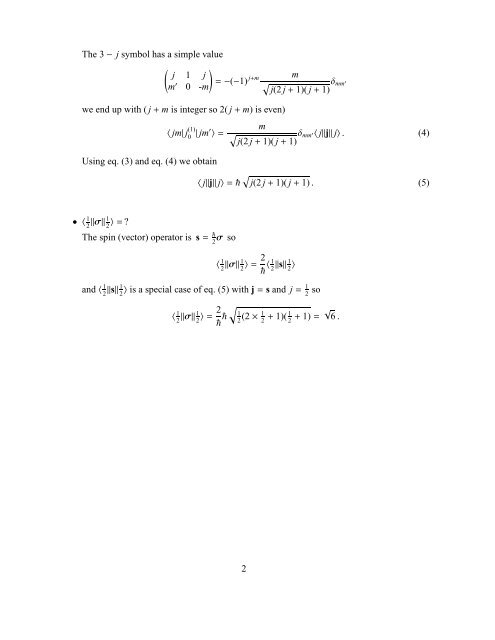 Calculation of reduced matrix elements - IPNL