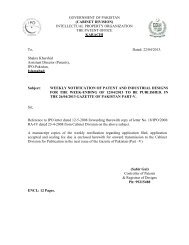 GOVERNMENT OF PAKISTAN (CABINET DIVISION ... - IPO Pakistan