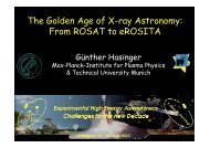 From ROSAT to eROSITA - Max-Planck-Institut für Plasmaphysik