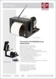 Thermodrucker COT M4200/4300 für den mobilen Einsatz