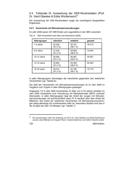 zum ADHS-Report der GEK