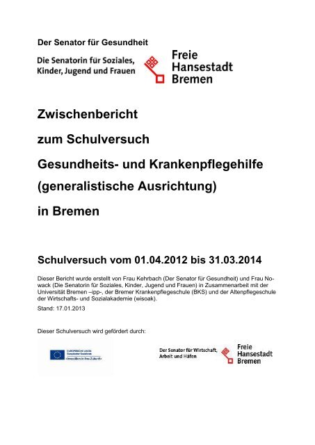 Zwischenbericht (PDF, 276KB) - IPP - UniversitÃ¤t Bremen