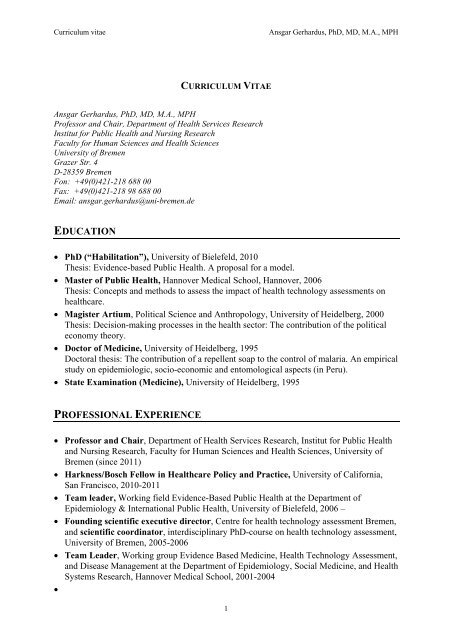 English CV (PDF, 36KB) - IPP