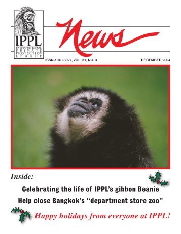 IPPL News Dec04 - International Primate Protection League