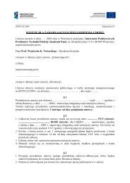 ISTOTNE DLA ZAMAWIAJÄCEGO POSTANOWIENIA UMOWY ...