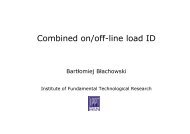 On-line dynamic load identification