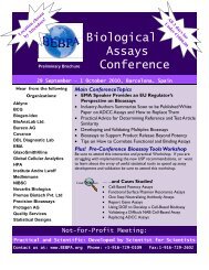 BEPBA Bioassay Conference Agenda - IPQ