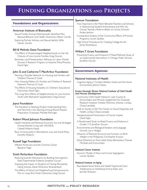 Highlights of 2011 - Institute for Policy Research - Northwestern ...