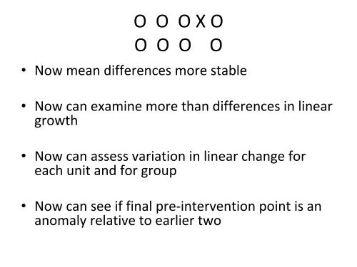 Abbreviated Interrupted Time-Series - Institute for Policy Research