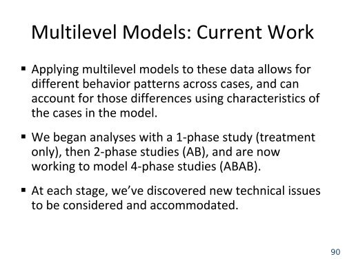 Abbreviated Interrupted Time-Series - Institute for Policy Research