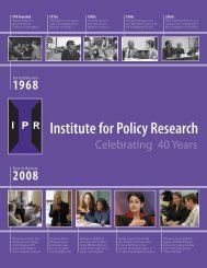 IPR - Institute for Policy Research - Northwestern University