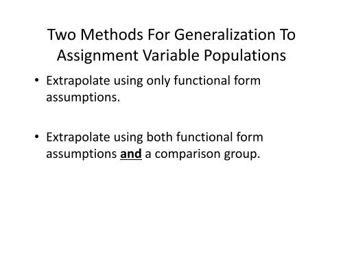 Regression-Discontinuity Design - Institute for Policy Research