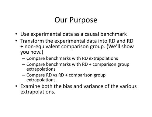 Regression-Discontinuity Design - Institute for Policy Research