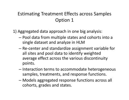 Regression-Discontinuity Design - Institute for Policy Research