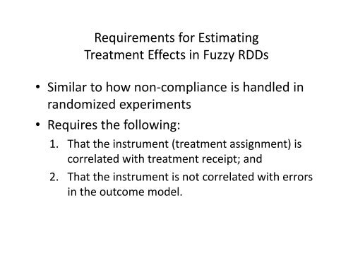 Regression-Discontinuity Design - Institute for Policy Research