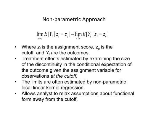 Regression-Discontinuity Design - Institute for Policy Research