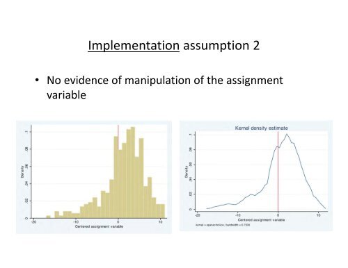 Regression-Discontinuity Design - Institute for Policy Research