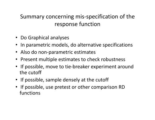 Regression-Discontinuity Design - Institute for Policy Research