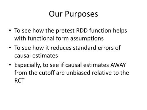 Regression Discontinuity - Institute for Policy Research