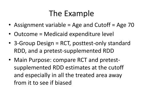 Regression Discontinuity - Institute for Policy Research