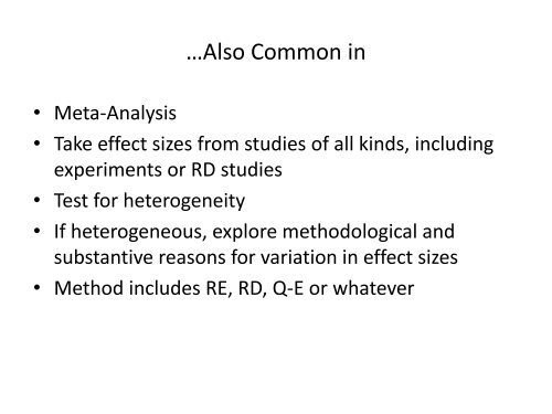 Regression Discontinuity - Institute for Policy Research