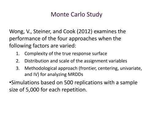 Regression Discontinuity - Institute for Policy Research