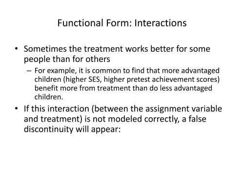 Regression Discontinuity - Institute for Policy Research