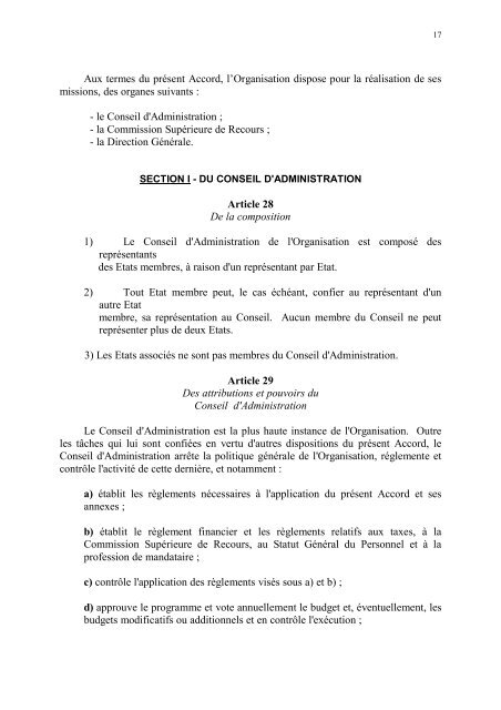 ACCORD PORTANT REVISION DE LÃ«ACCORD DE BANGUI ... - OAPI