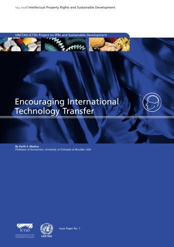 Encouraging International Technology Transfer - IPRsonline.org