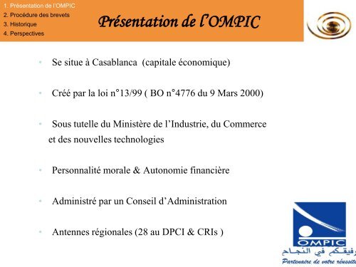 PrÃ©sentation de l'OMPIC - IPRsonline.org