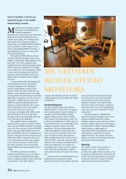 ME Geithain RL901K Studio Monitors - Institute of Professional Sound