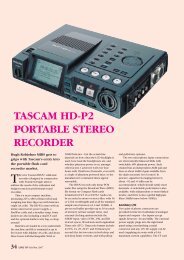 Tascam HD-P2 - Institute of Professional Sound
