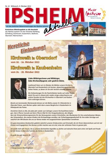Ausgabe vom 09.10.2013 - Markt Ipsheim