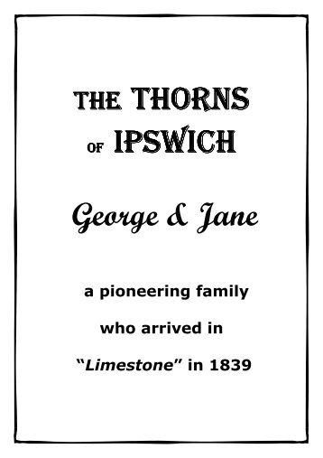 George Thorn Book (PDF, 2.2 mb) - Ipswich City Council