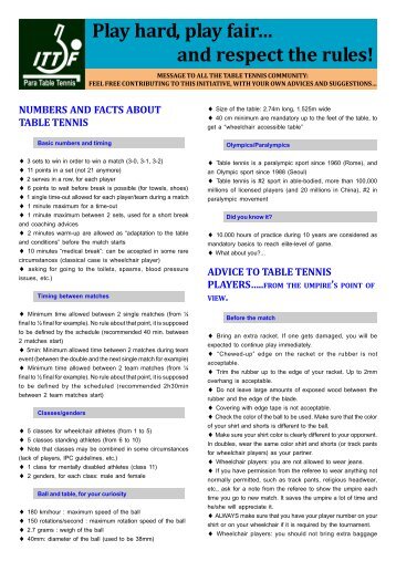 table tennis rules essay table tennis rules essay