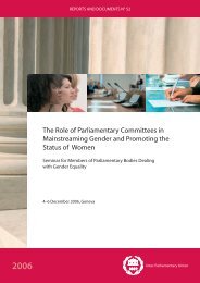 The Role of Parliamentary Committees in Mainstreaming Gender ...
