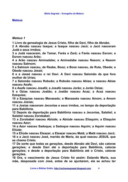 40 - Biblia Sagrada - Evangelho de Mateus PDF.pdf