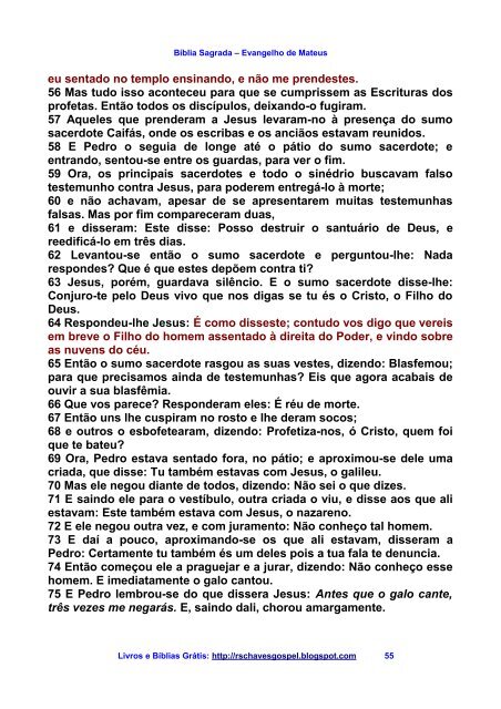 40 - Biblia Sagrada - Evangelho de Mateus PDF.pdf