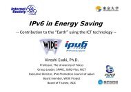 IPv6 in Energy Saving