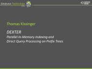 DEXTER Parallel In-Memory Indexing and Query Processing on ...