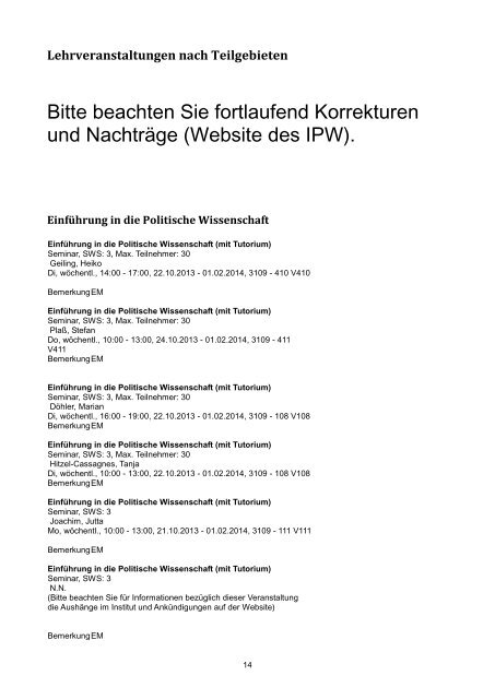 Politik - Institut fÃ¼r Politische Wissenschaft - Leibniz UniversitÃ¤t ...