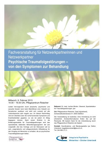 Flyer Psychische TraumafolgestÃ¶rungen