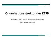 Organisationsstruktur der KESB - Kanton ZÃ¼rich