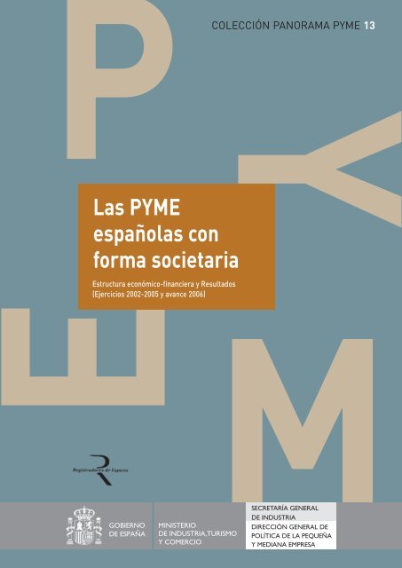 Las PYME espaÃ±olas con forma societaria - DirecciÃ³n General de ...