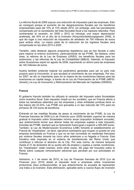 Incentivos fiscales para la PYME en otros paÃ­ses - DirecciÃ³n ...