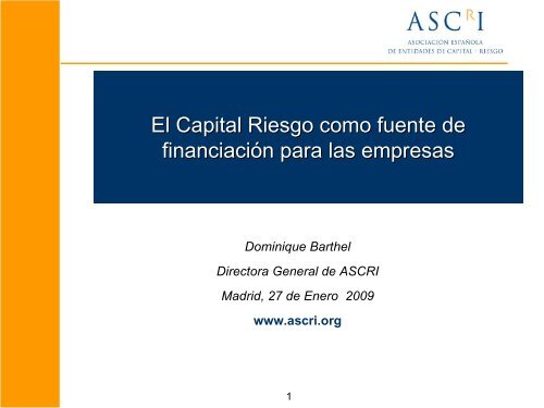 El Capital Riesgo como fuente de financiaciÃ³n para las empresas