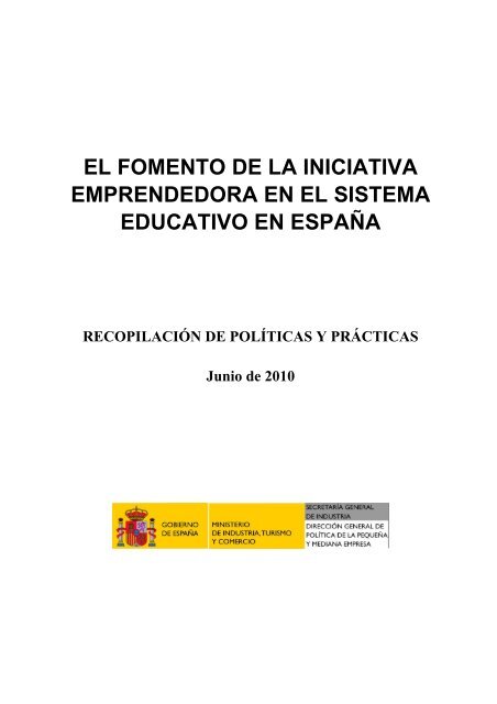 El fomento de la iniciativa emprendedora en el sistema educativo en